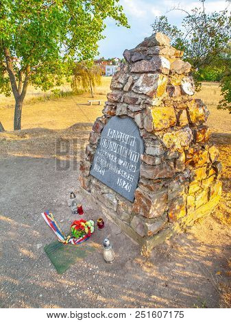 White Mountain Memorial, Bila Hora. Stone Pyramid At The Place Of Battle Of White Mountain - 1620, P