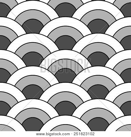 Wave Seamless Pattern. Abstract Geometric Repeat Background. Asian Traditional Backdrop, Chinese Wal
