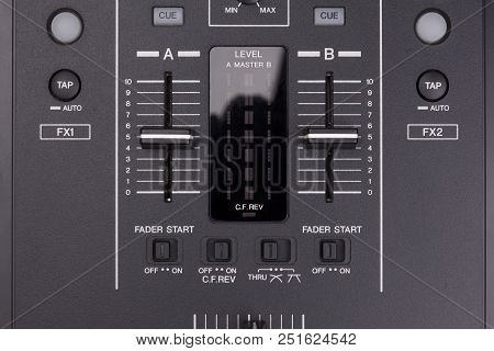 Sound Mixer Controle Panel With Knob, Faders, Lavel