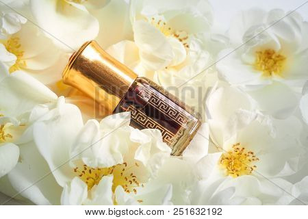 Indian Attar Oil. Natural Herbal Perfume In A Mini Bottle