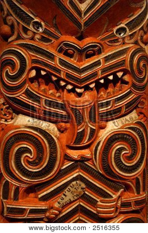 Dřevoryt Maori vyměřovat dům
