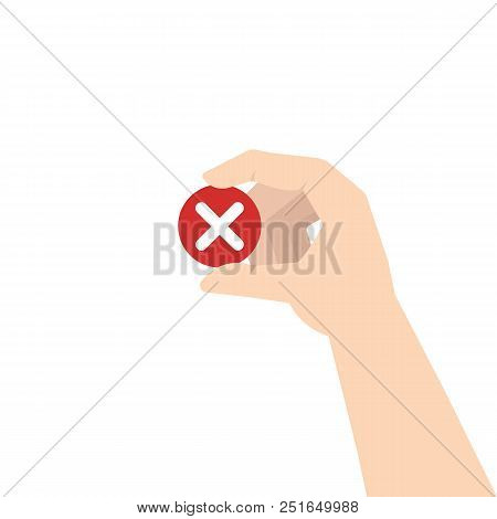 Customer Review. Negative Feedback Concept. Vector Illustration