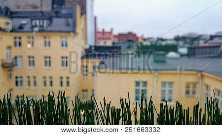 View From Window On The City Helsinki Finland
