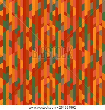 Seamless Pattern With Many Segments. Striped Multicolored Background. Abstract Vertical Texture. Geo