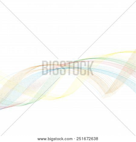 Abstract Wave. Colored Vector Illustration. Modern Design For Decoration