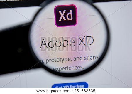 Ryazan, Russia - July 11, 2018: Adobe Xd, Software Logo On The Official Website Of Adobe
