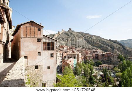 City Buildings In Old Town Of Albarracin - Spain