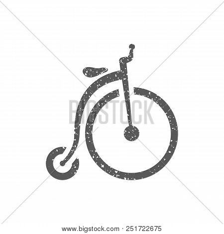 Icon In Grunge Texture. Vintage Style Vector Illustration.