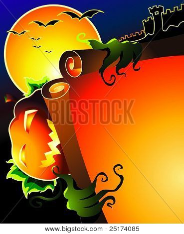 Halloween másol hely a vektor