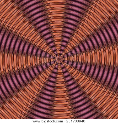 Circless Kaleidoscop Orange And Purple Colors Background