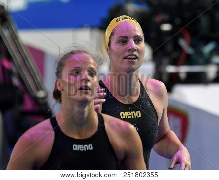 Budapest, Hungary - Jul 25, 2017. Competitive Swimmer Seebohm Emily (aus) After The 100m Backstroke 