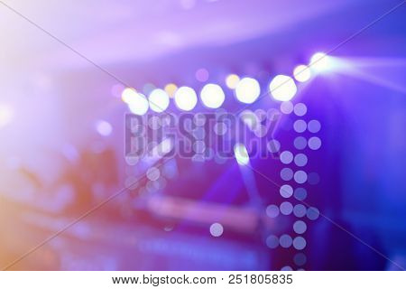 Abstract Colorful Background, Dance Party And Light Spotlights, Designer Background For Text Overlay