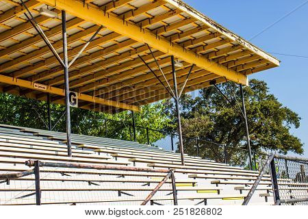 Grandstand Arena Seats With Large Metal Overhand