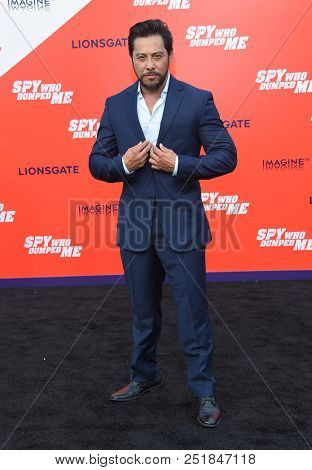 LOS ANGELES - JUL 25:  Sam Medina arrives to 'The Spy Who Dumped Me' Los Angeles Premiere  on July 25, 2018 in Hollywood, CA                