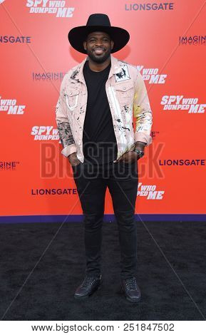 LOS ANGELES - JUL 25:  P. K. Subban arrives to 'The Spy Who Dumped Me' Los Angeles Premiere  on July 25, 2018 in Hollywood, CA                
