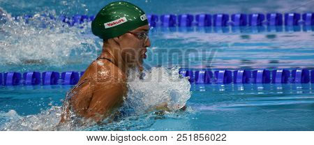 Budapest, Hungary - Jul 25, 2017. Competitive Swimmer Meilutyte Ruta (ltu) In The 100m Breaststroke 