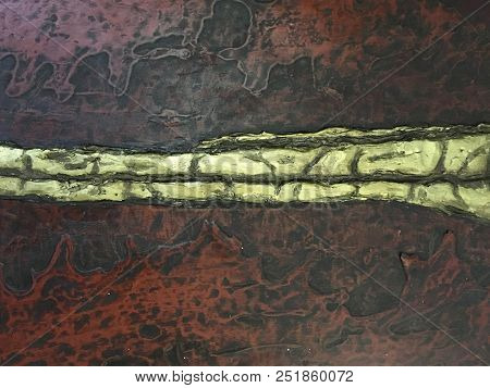 Bronze Or Copper Metal Texture Background. Old Metal Plate, Brushed Texture Copper, Bronze Backgroun