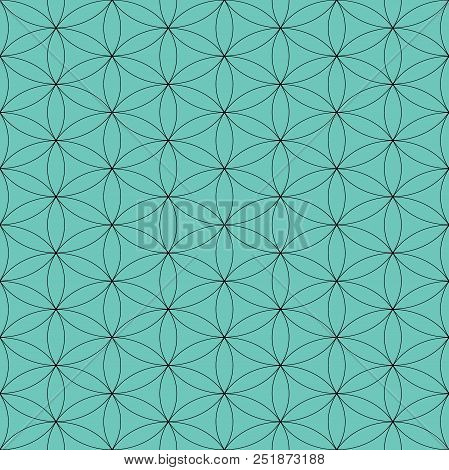Circle Grid For Crystal Meditation Seamless Pattern