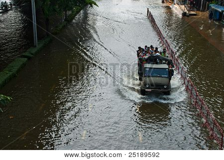 Bangkok pior inundação em 2011