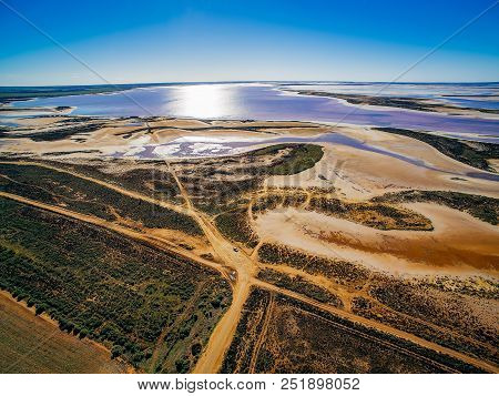 Aerial View Pink Salt Image & Photo (Free Trial) | Bigstock