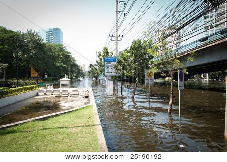 Bangkok peor inundación en 2011