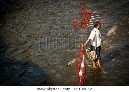 Bangkok peor inundación en 2011