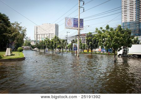 Bangkok peor inundación en 2011