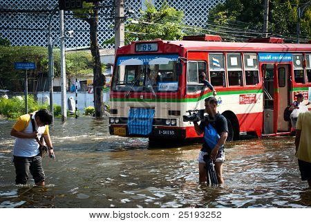 Bangkok najgorszy powodzi w 2011