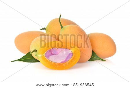 The Bouea Macrophylla Plum On White Background