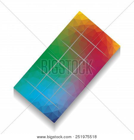 Chocolate Sign. Vector. Colorful Icon With Bright Texture Of Mos