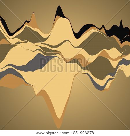 Big Data Visualization. Streamgraph. Futuristic Infographic. Inf