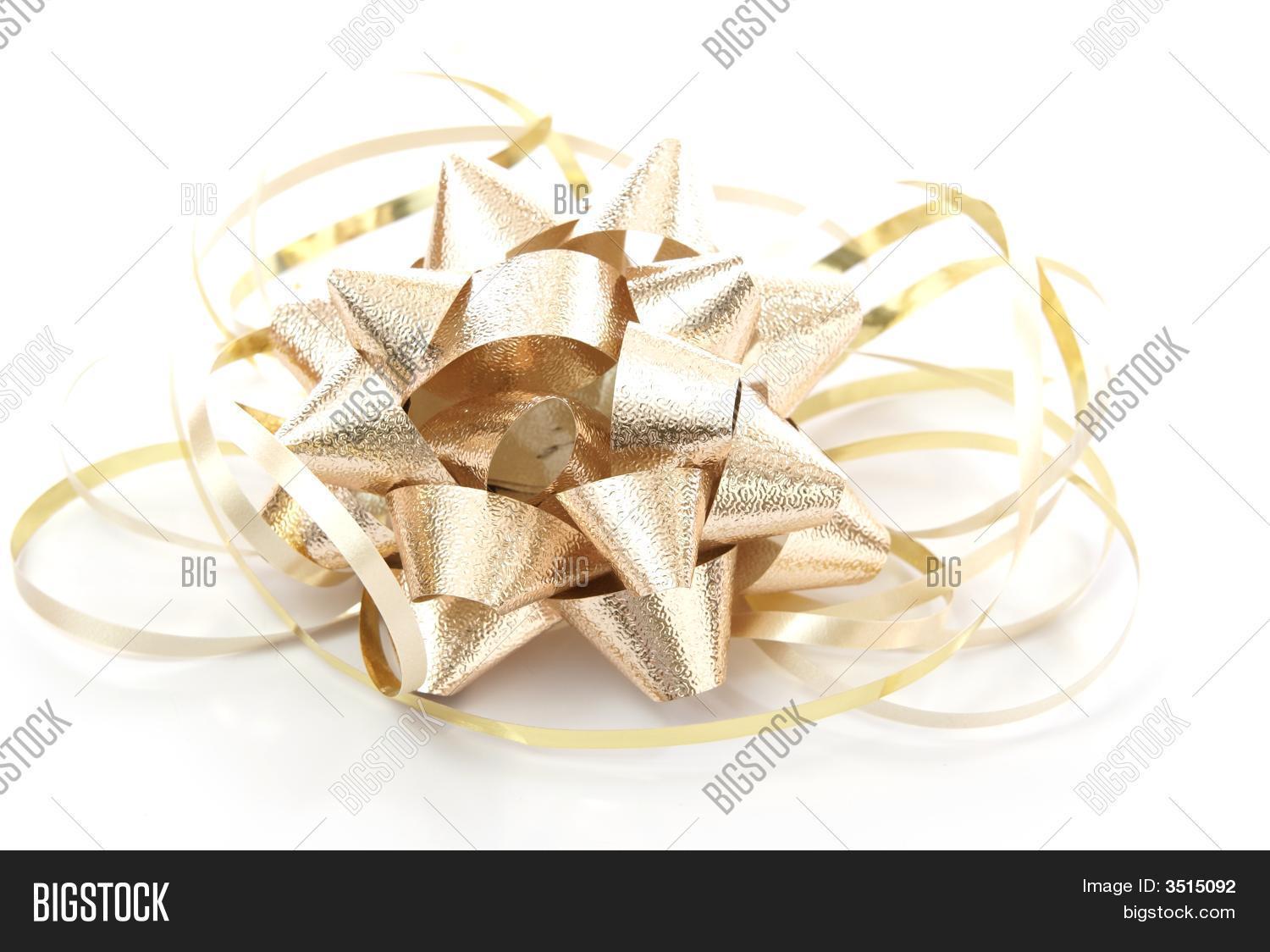 Gold Foil Bow Image & Photo (Free Trial) Bigstock