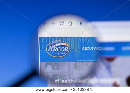 Saint-petersburg, Russia - 18 February 2020: Arcor Company Website Page Logo On Laptop Display. Scre