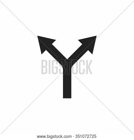 Decision Arrows In Opposite Direction. Stock Vector Illustration Isolated On White Background
