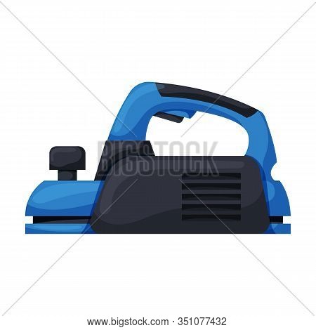 Electric Planer Vector Icon.cartoon Vector Icon Isolated On White Background Electric Planer .