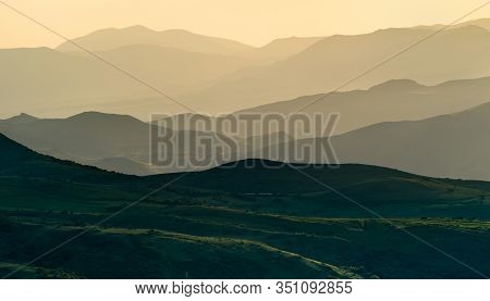 Landscape Of The Caucasus Mountains At Vorotan Pass In Armenia