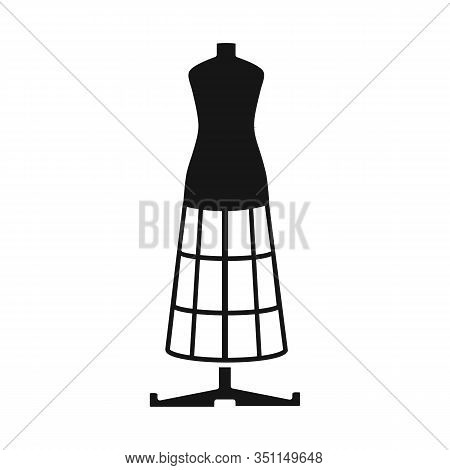 Vector Design Of Dummy And Vintage Symbol. Graphic Of Dummy And Body Vector Icon For Stock.