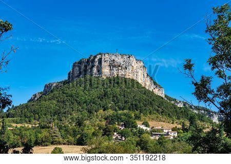 Plain De Baix With Vellan Rock In Vercors, French Alps, France