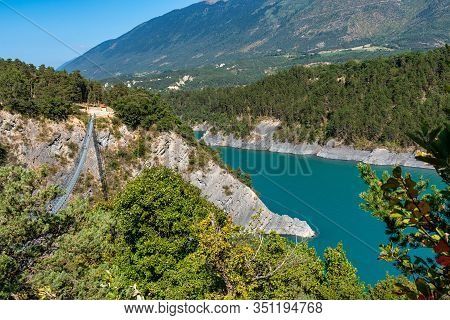 Lac De Monteynard Avignonet Is An Artificial Water Reservoir In France