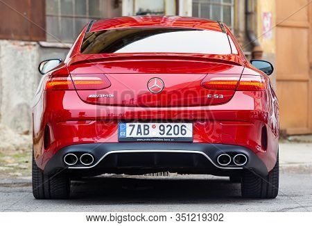 Prague, Czech Republic - February 1, 2019: Mercedes-benz E53 Amg In Prague, Czech Republic, February