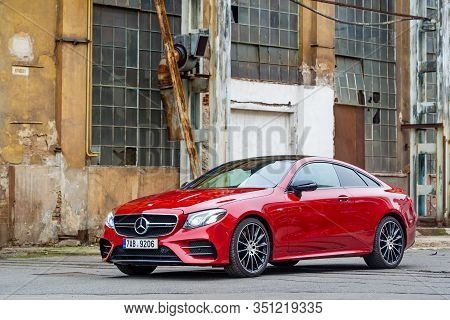 Prague, Czech Republic - February 1, 2019: Mercedes-benz E53 Amg In Prague, Czech Republic, February