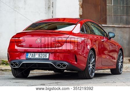 Prague, Czech Republic - February 1, 2019: Mercedes-benz E53 Amg In Prague, Czech Republic, February