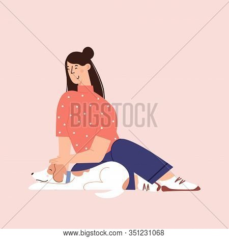 Flat Cartoon Vector Illustration About Human And