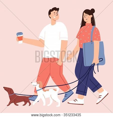 Flat Cartoon Vector Illustration About Human And