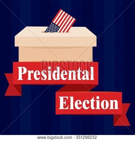 Election Day In United States. Presidental Election. 2020 - Vector