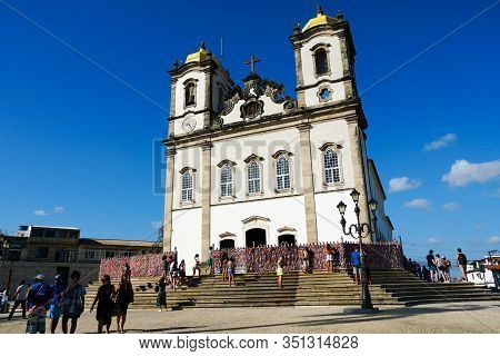 Igreja De Nosso Senhor Do Bonfim, A Catholic Church Located In Salvador, Bahia In Brazil. Famous Tou