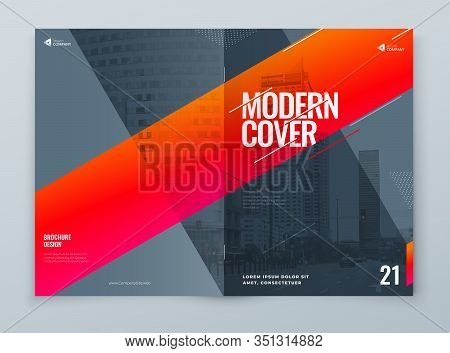 Brochure Template Layout Design. Corporate Business Brochure, Annual Report, Catalog, Magazine, Flye