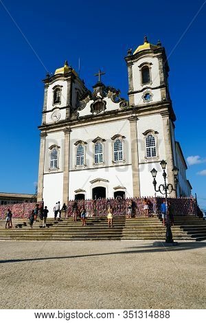 Igreja De Nosso Senhor Do Bonfim, A Catholic Church Located In Salvador, Bahia In Brazil. Famous Tou