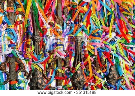 Igreja De Nosso Senhor Do Bonfim, A Catholic Church Located In Salvador, Bahia In Brazil. Famous Tou