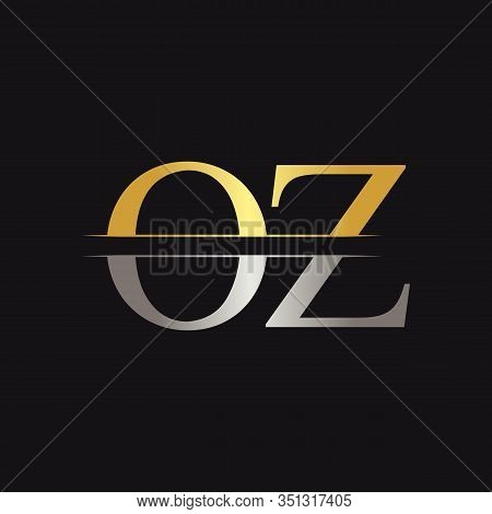 Initial Monogram Letter Oz Logo Design Vector Template. Oz Letter Logo Design